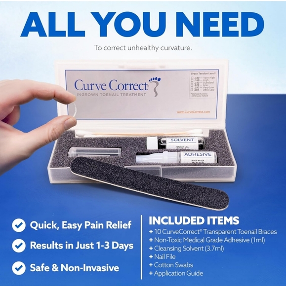 Curve Correct Ingrown Toenail Corrector Kit - Picture 2 of 9